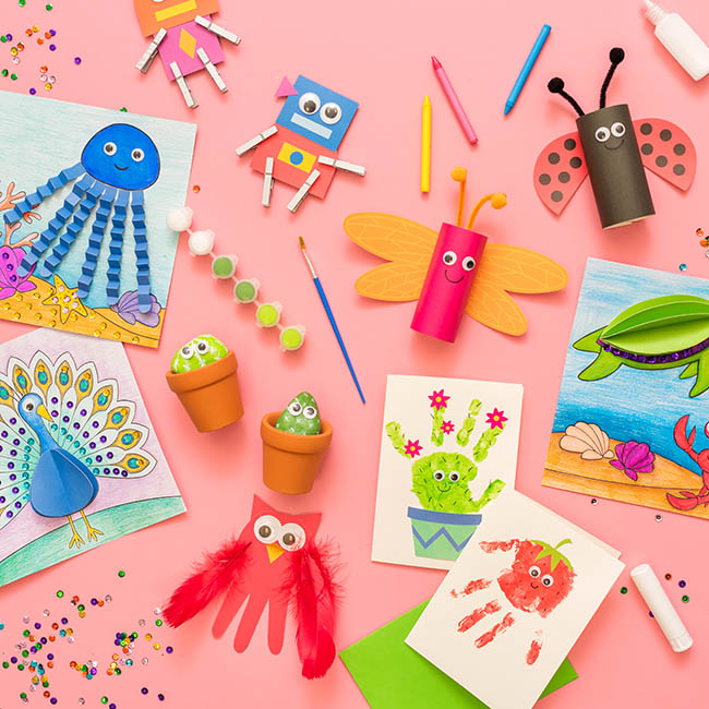 100+ Fun & Easy Kids Crafts: Craft Ideas Kids Will Enjoy - Happy Toddler  Playtime