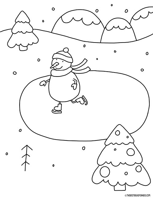 dltk winter coloring pages