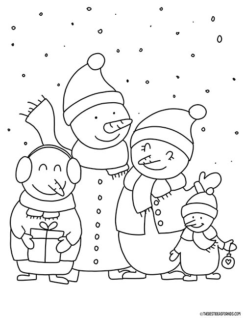 winter coloring pages free printables the best ideas for kids