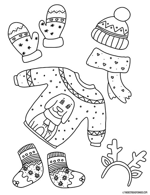 Winter Coloring Pages (Free Printables) - The Best Ideas for Kids