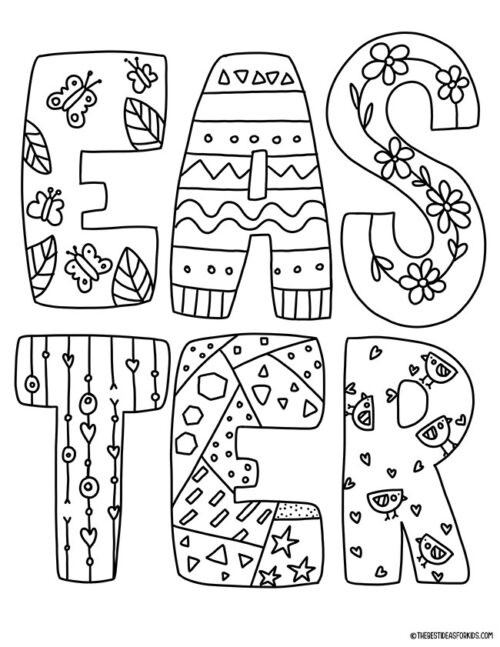 Easter Coloring Pages (Free Printables) - The Best Ideas for Kids