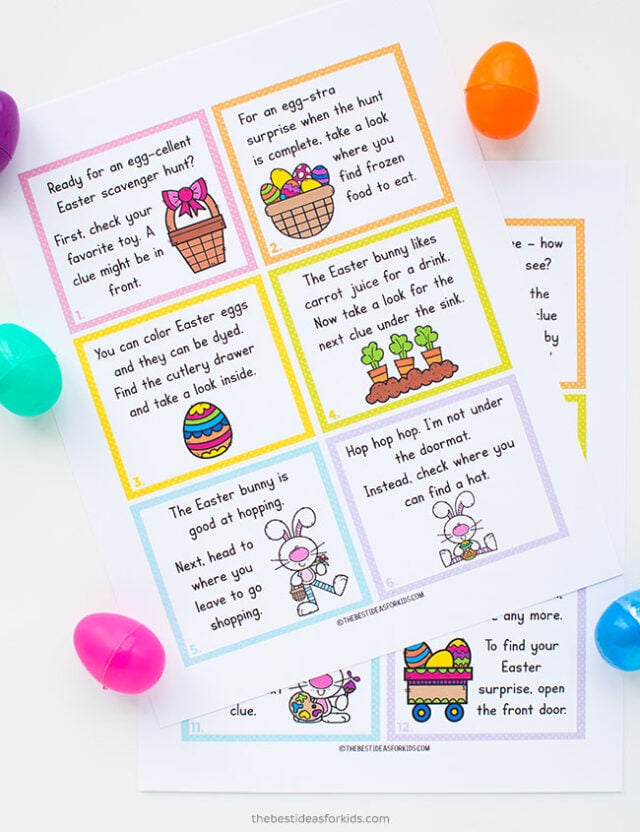 Easter Scavenger Hunt (with free printable) - The Best Ideas for Kids