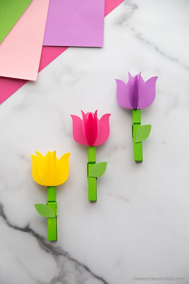 Clothespin Flowers - The Best Ideas for Kids