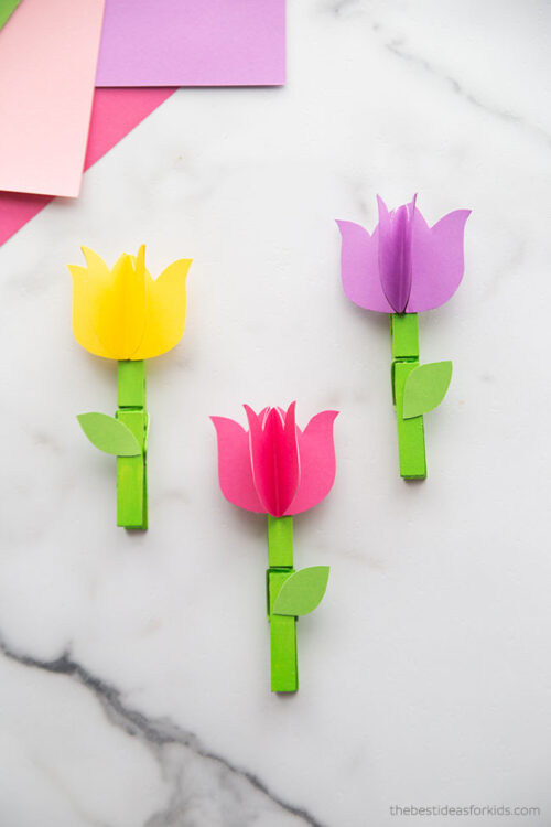 Clothespin Flowers - The Best Ideas for Kids