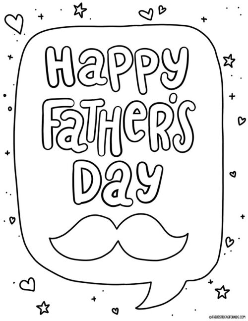 Father's Day Coloring Pages - The Best Ideas for Kids