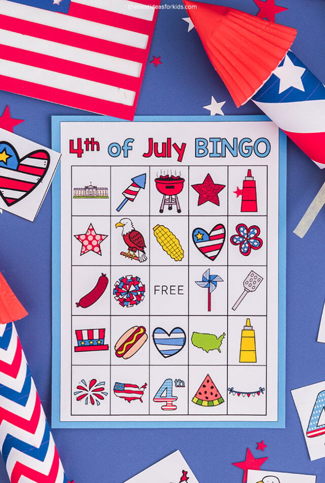 4th of July Bingo (Free Printable) - The Best Ideas for Kids