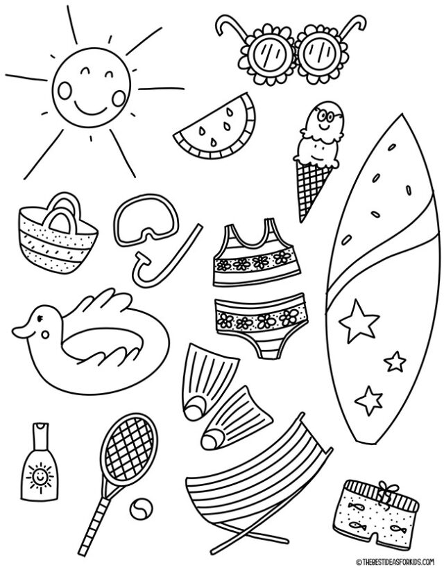 Summer Coloring Pages - The Best Ideas for Kids