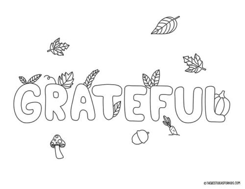 Thanksgiving Coloring Pages (free Printables) - The Best Ideas For Kids