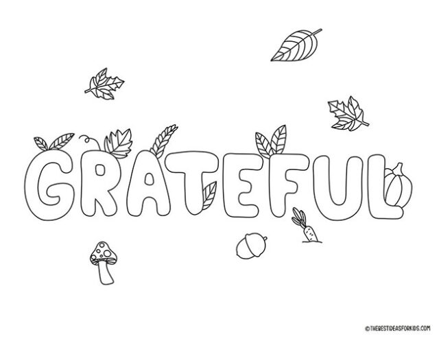 Thanksgiving Coloring Pages (Free Printables) - The Best Ideas for Kids