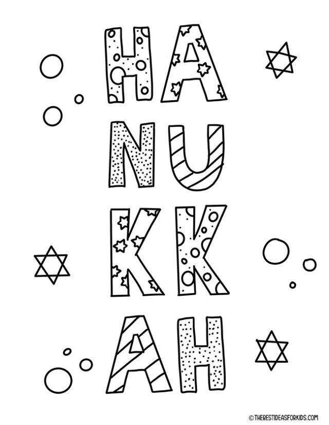 Hanukkah Coloring Pages (Free Printables) - The Best Ideas for Kids