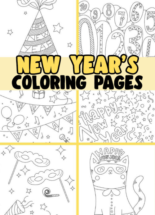 New Years Coloring Pages (Free Printables) - The Best Ideas for Kids