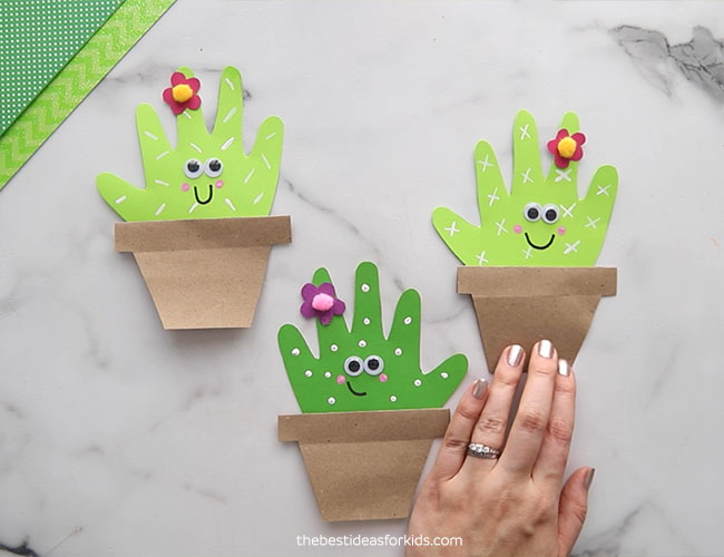 Cactus Handprint - The Best Ideas for Kids