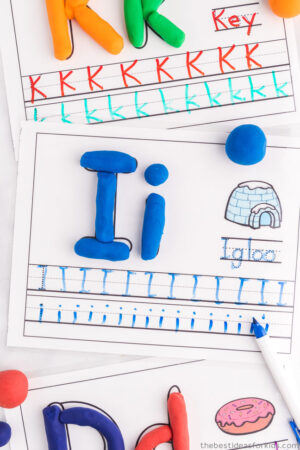 Playdough Letter Mats (Free Printables) - The Best Ideas for Kids