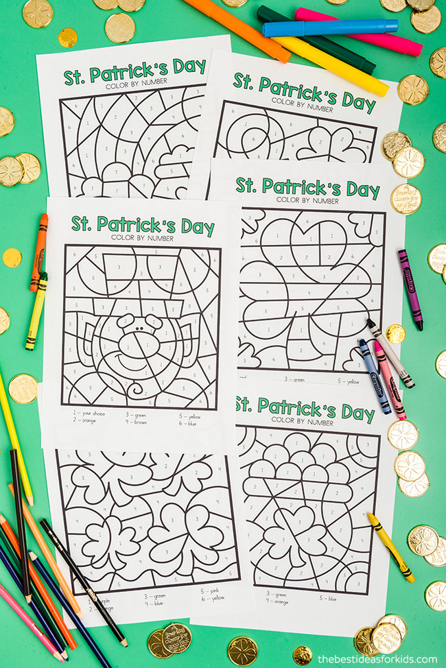 St Patrick's Day Color By Number (free Printables) - The Best Ideas For 