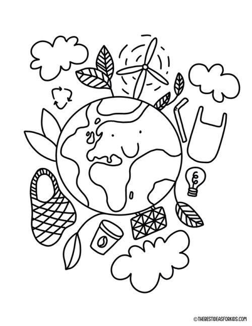 Earth Day Coloring Pages - The Best Ideas for Kids