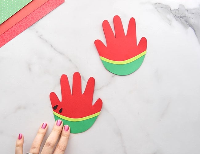 Watermelon Handprint - The Best Ideas for Kids