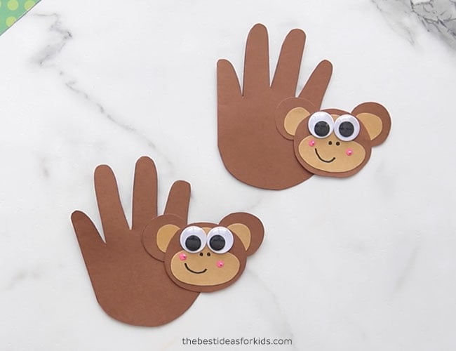 Monkey Handprint - The Best Ideas for Kids