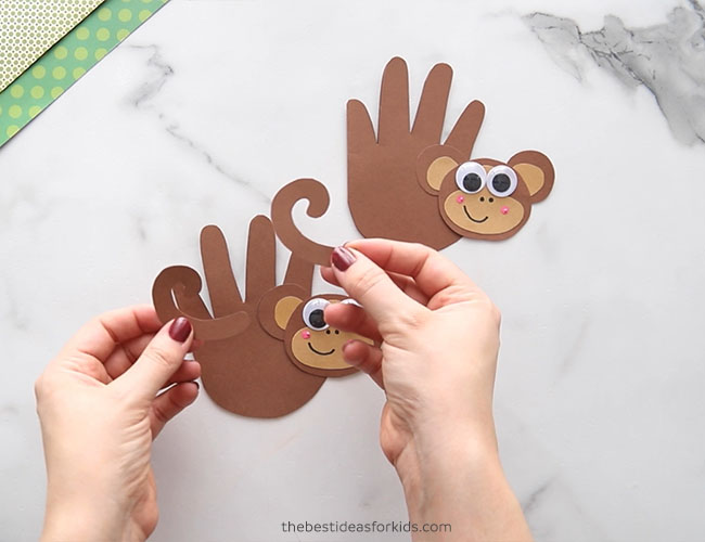 Monkey Handprint - The Best Ideas for Kids