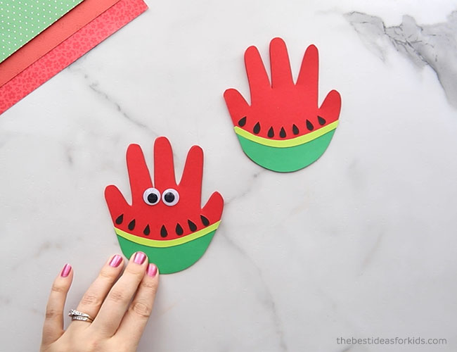 Watermelon Handprint - The Best Ideas for Kids