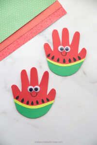 Watermelon Handprint - The Best Ideas for Kids