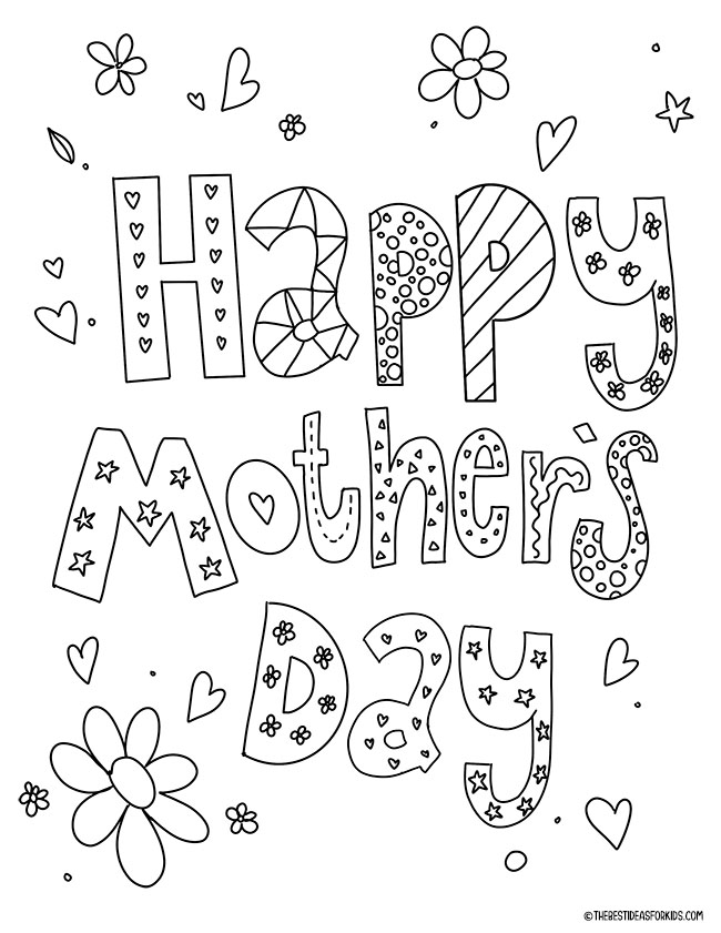 Mother's Day Coloring Pages - The Best Ideas for Kids