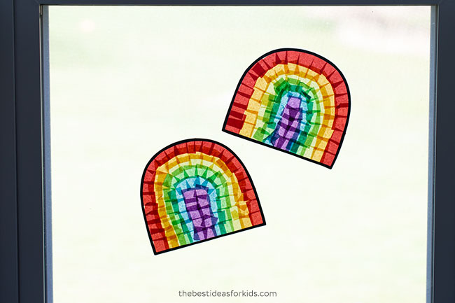 Rainbow Suncatcher (with free template) - The Best Ideas for Kids