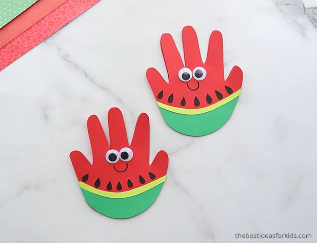 Watermelon Handprint - The Best Ideas For Kids