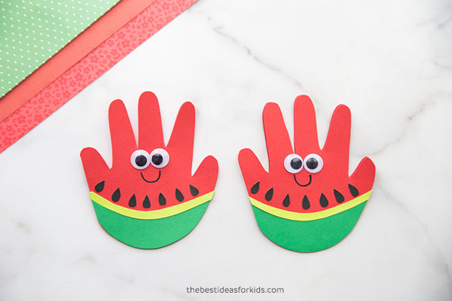 Watermelon Handprint - The Best Ideas for Kids