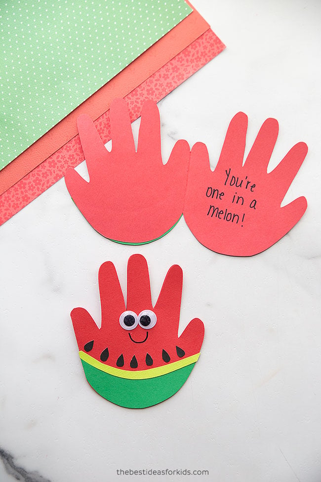 Watermelon Handprint - The Best Ideas for Kids