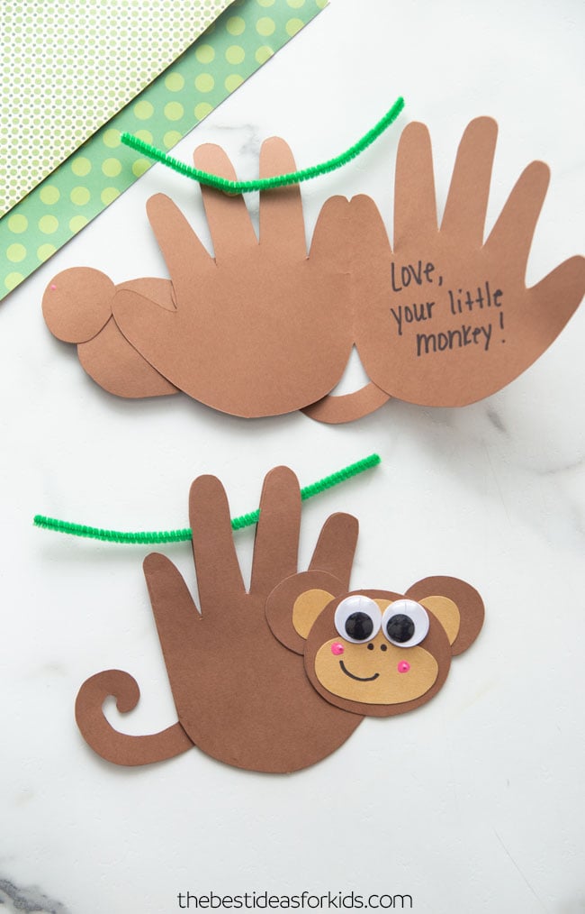 Monkey Handprint - The Best Ideas for Kids