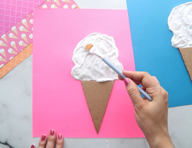 Ice Cream Craft for Kids With Puffy Paint  Woo! Jr. Kids Activities :  Children's Publishing