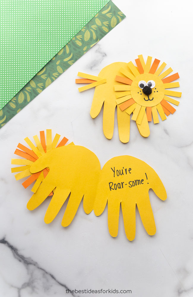 Lion Handprint - The Best Ideas for Kids