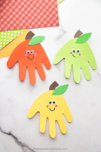 Apple Handprint - The Best Ideas for Kids