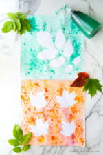 Leaf Spray Painting - The Best Ideas for Kids