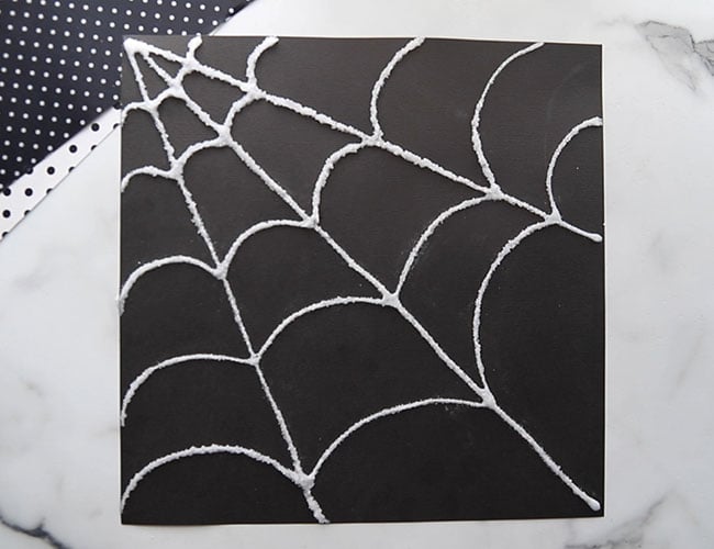 Salt Painted Spiderweb - The Best Ideas For Kids