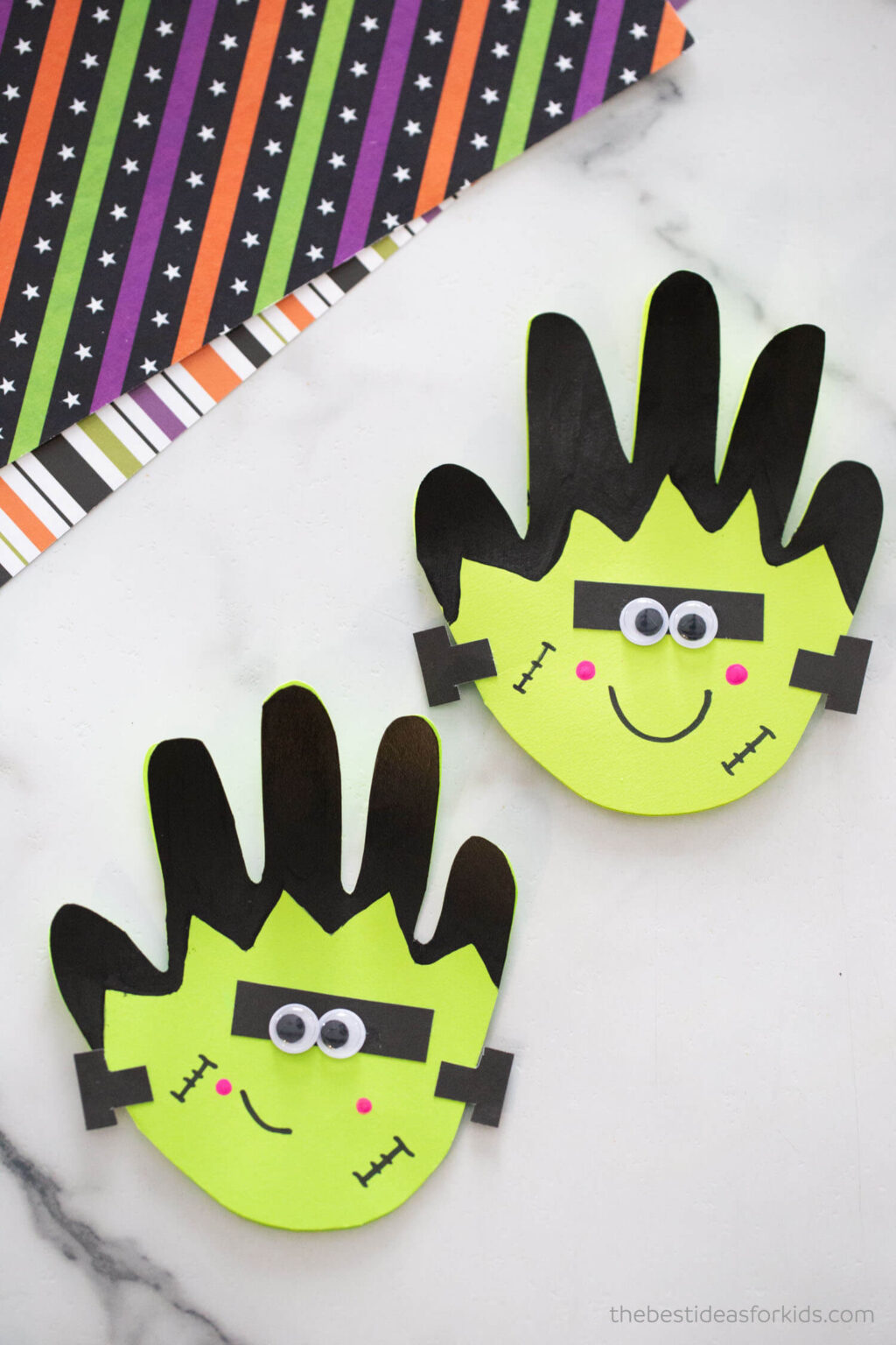 Frankenstein Handprint - The Best Ideas for Kids