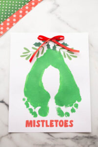 Mistletoes Footprint (Free Printable) - The Best Ideas for Kids