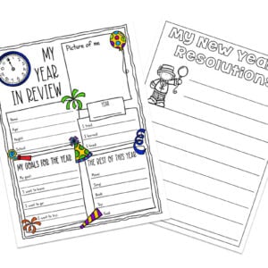 Free New Year's Resolution Printables