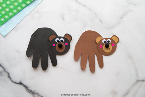 Bear Handprint - The Best Ideas for Kids