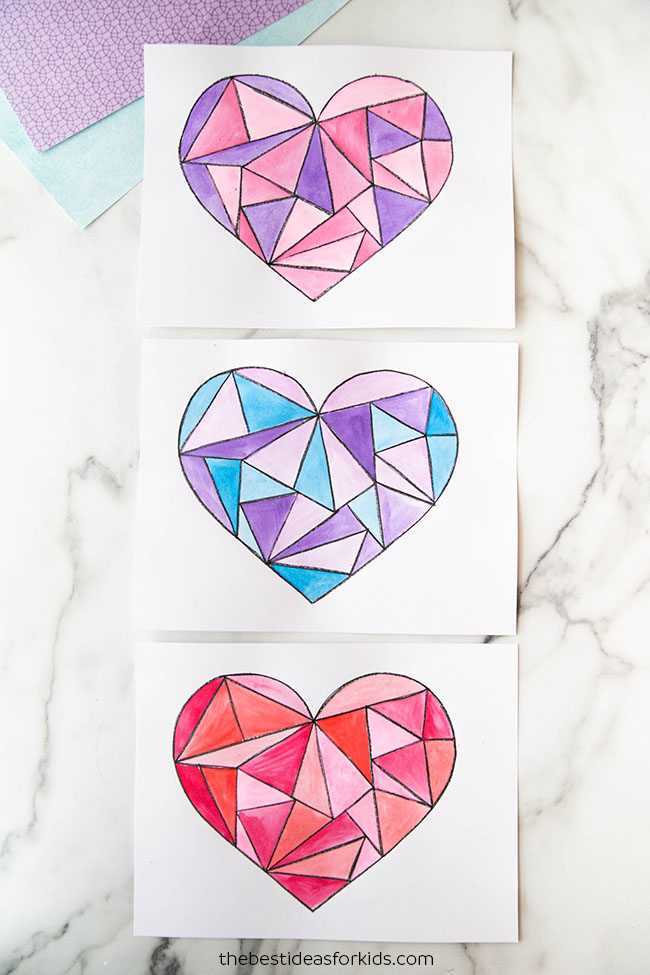 Watercolor Heart Art - The Best Ideas for Kids