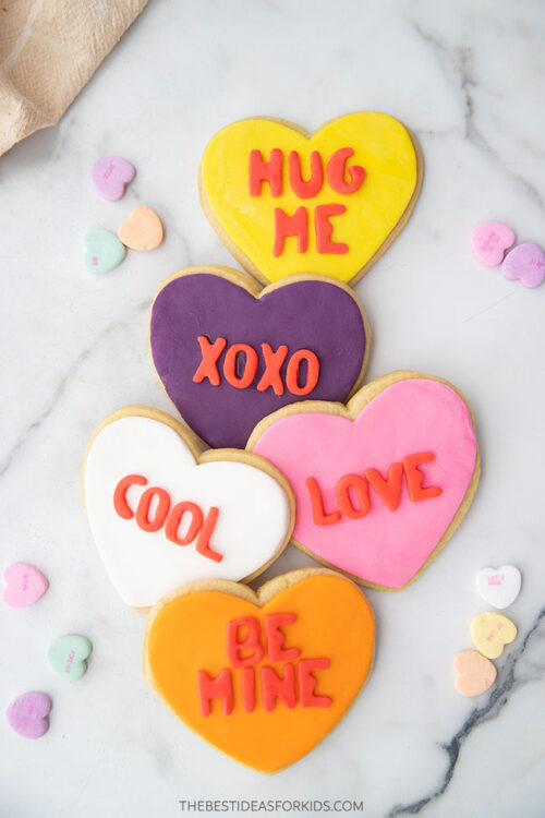 Conversation Heart Cookies - The Best Ideas for Kids