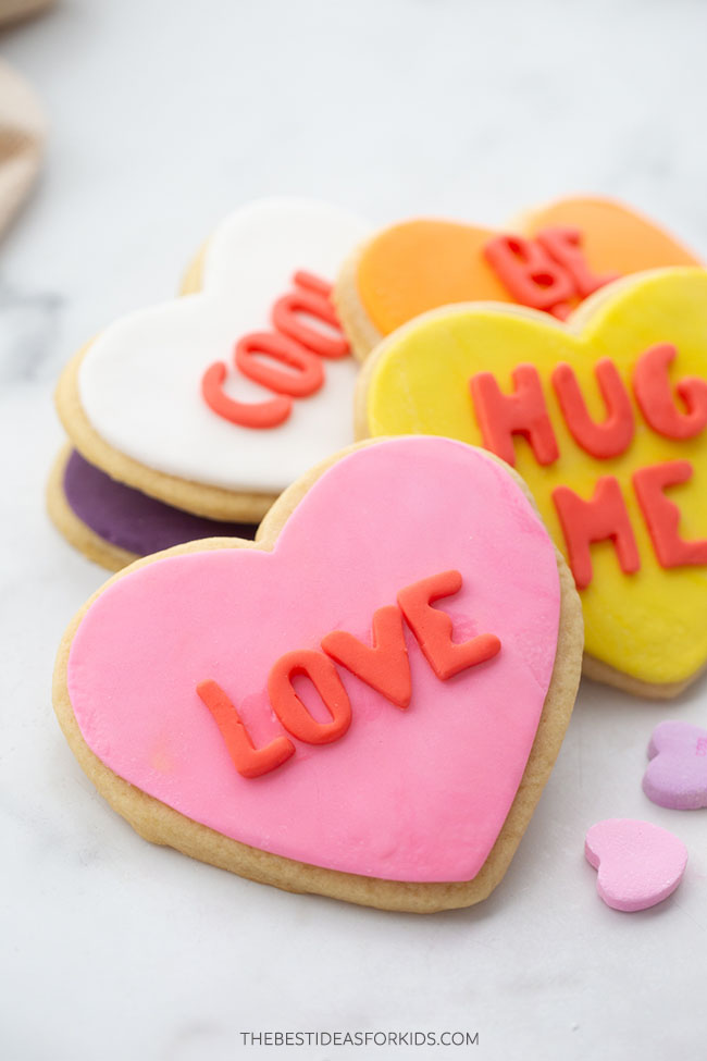 Conversation Heart Cookies - The Best Ideas for Kids