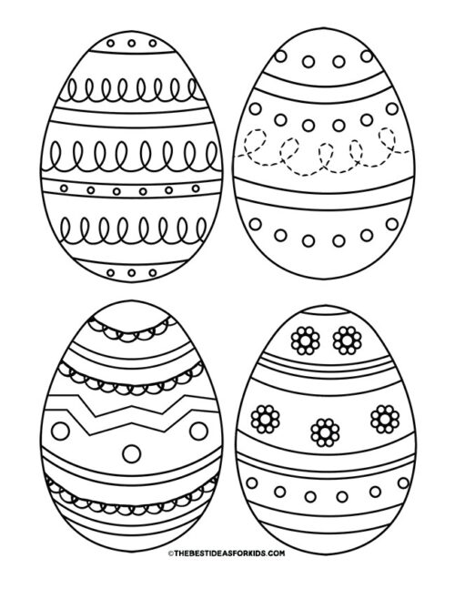 Easter Egg Templates (Free Printables) - The Best Ideas for Kids