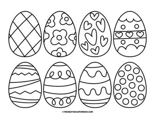 Easter Egg Templates (Free Printables) - The Best Ideas for Kids