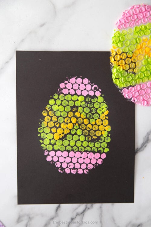 Bubble Wrap Easter Egg Painting - The Best Ideas for Kids