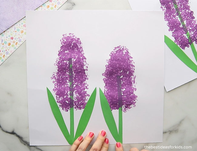 Q-tip Painted Hyacinth Flowers - The Best Ideas for Kids