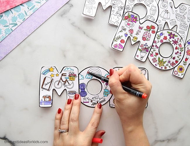 Mother's Day Coloring Cards (Free Printables) - The Best Ideas for Kids