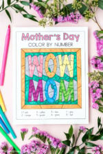 Mother's Day Color By Number (free Printables) - The Best Ideas For Kids