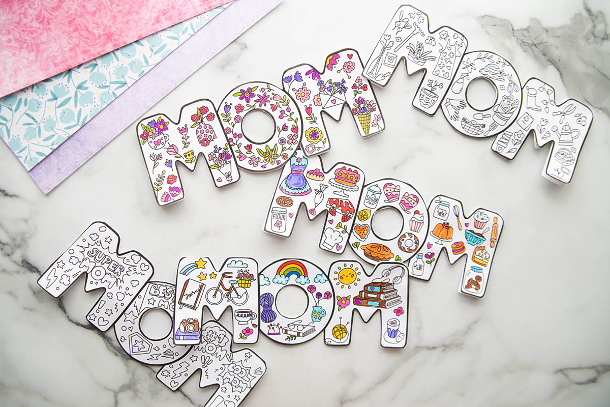 Mother’s Day Coloring Cards (Free Printables)
