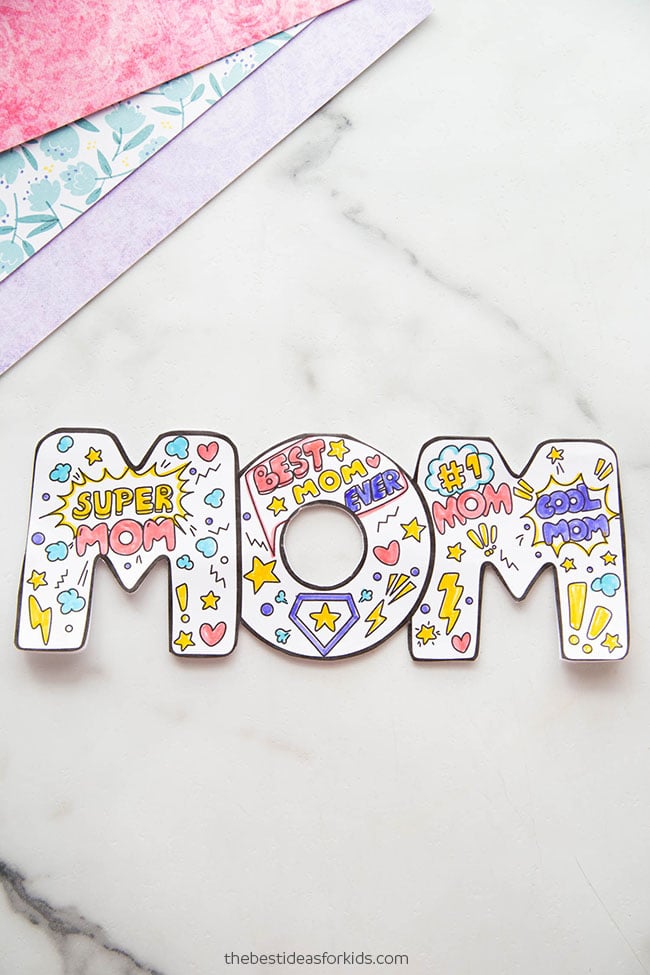 Mother's Day Coloring Cards (Free Printables) - The Best Ideas for Kids